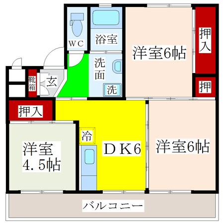 犬塚駅 徒歩31分 4階の物件間取画像